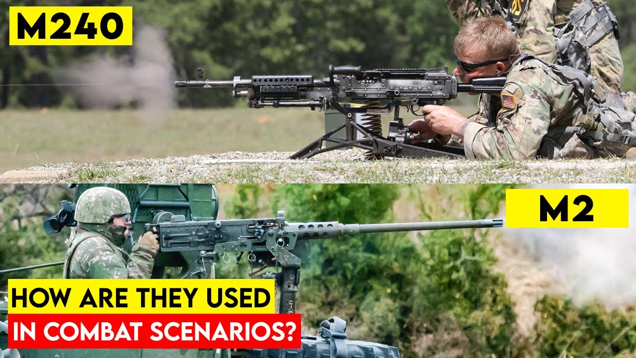 Epic Firepower: M2 .50 Cal and M240 7.62 mm Machine Guns!