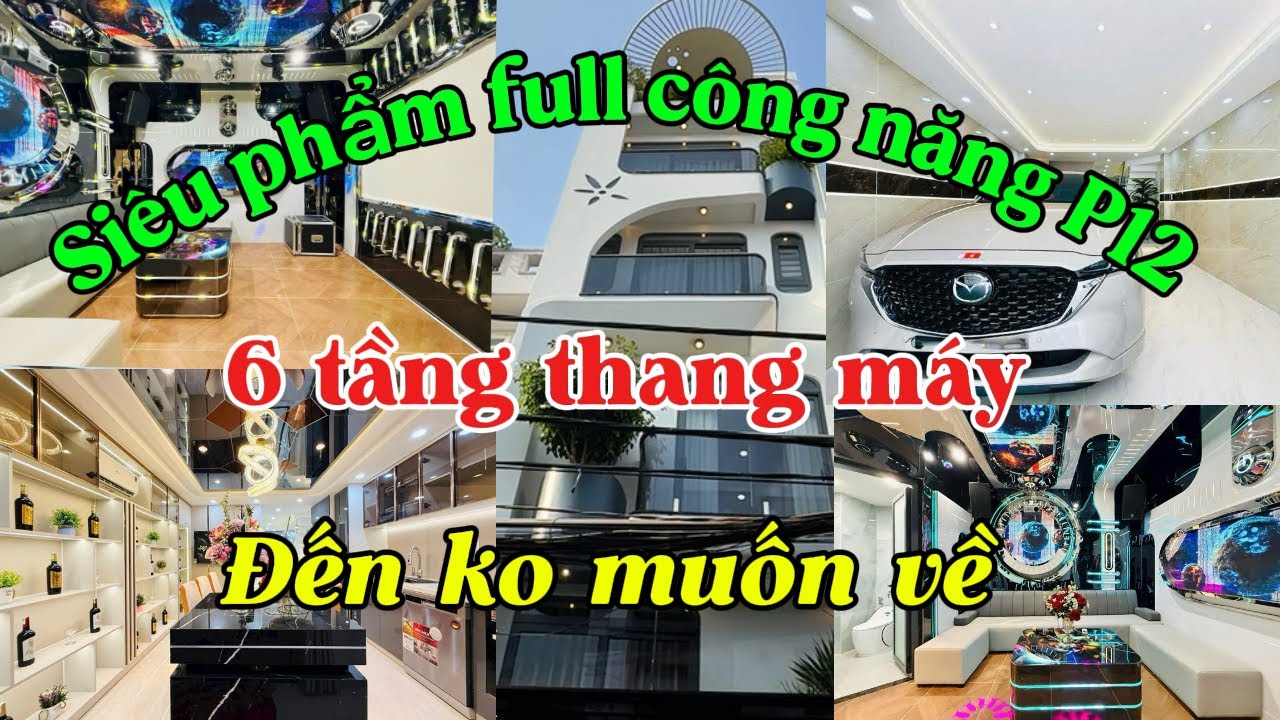 Bán nhà Gò Vấp, có gara xe, thang máy, phòng xông hơi, karaoke , điện thông minh