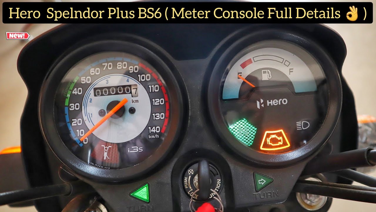 2021 New Hero Splendor Plus BS6 ( Meter Console  Full Details 👌 ) Splendor Plus Instrument Cluster ✌