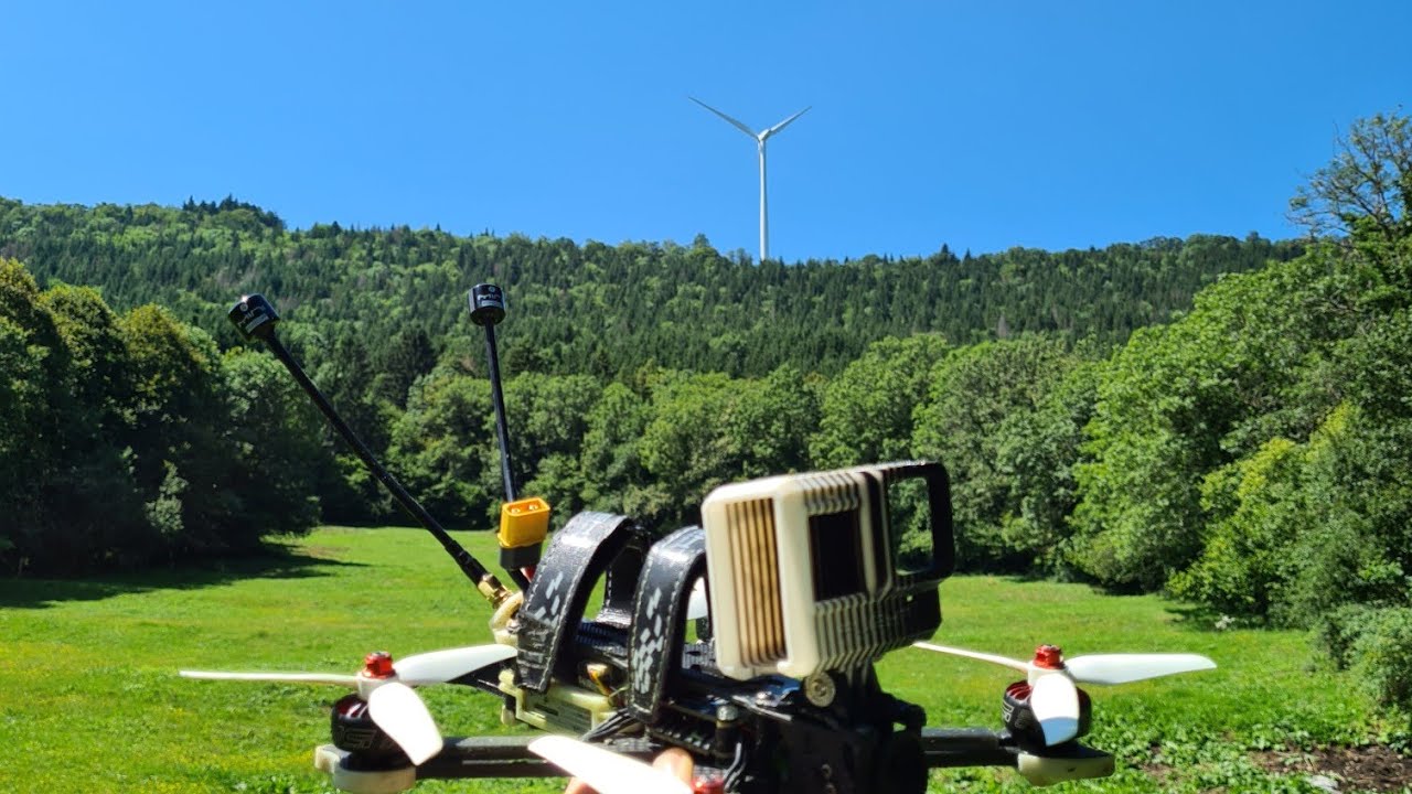 Parc éolien en drone fpv