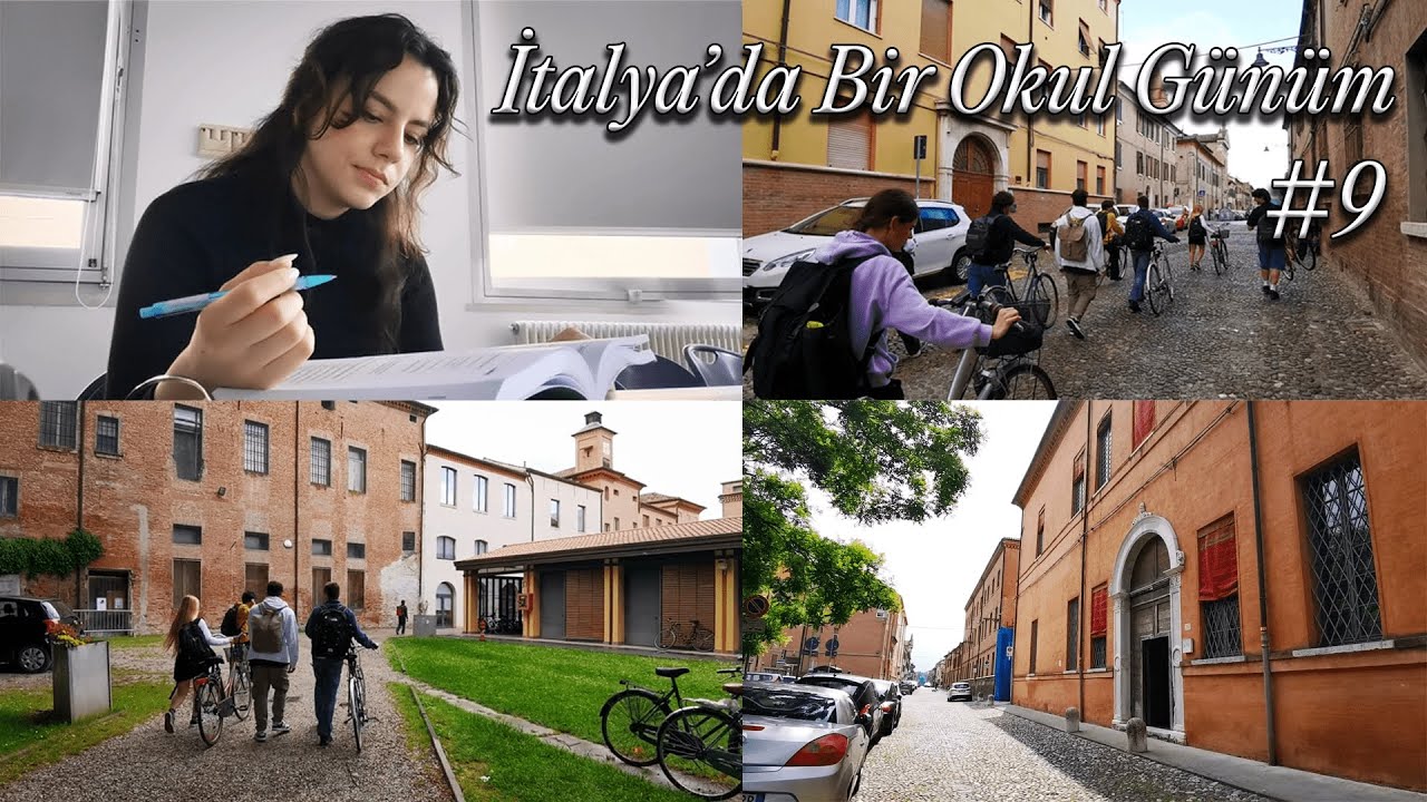 İTALYA'DA BİR OKUL GÜNÜM l Üniversitem, Arkadaşlarım, Ferrara #erasmusgünlükleri #ferrara