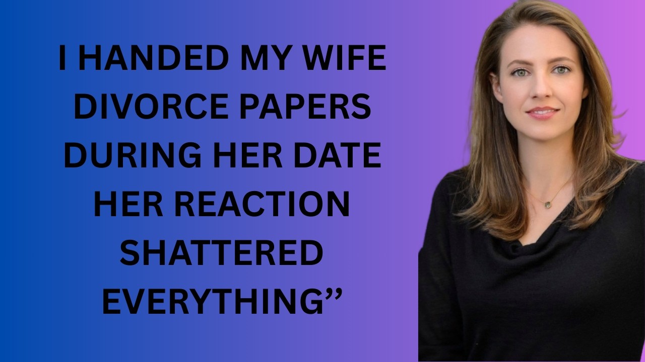I Handed My Wife Divorce Papers During Her Date — Her Reaction Shattered Everything
