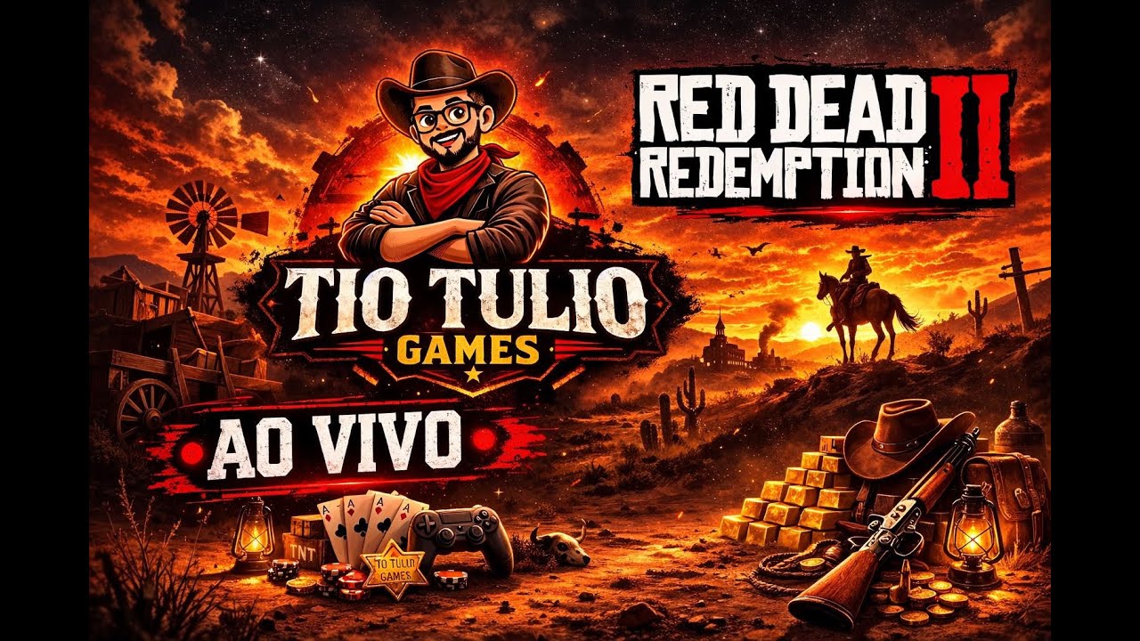 Tio Túlio Jogando Red Dead Redemption 2 - AO VIVO