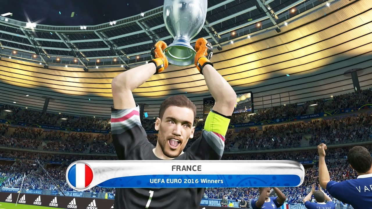 PES 2016 УЕФА Евро-2016 Финал Франция против Германии 1:0 Геймплей