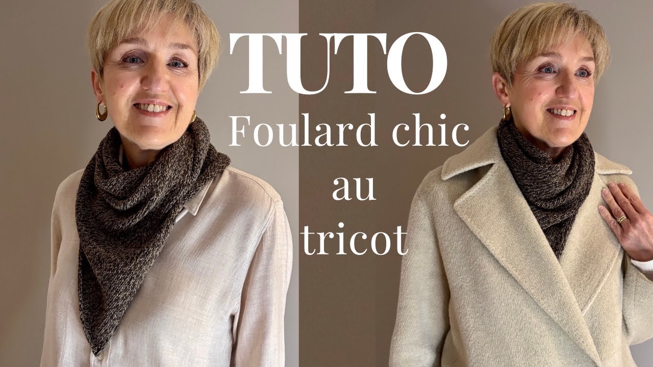 Apprendre à tricoter un foulard,  modèle chic façon Sophie Scarf