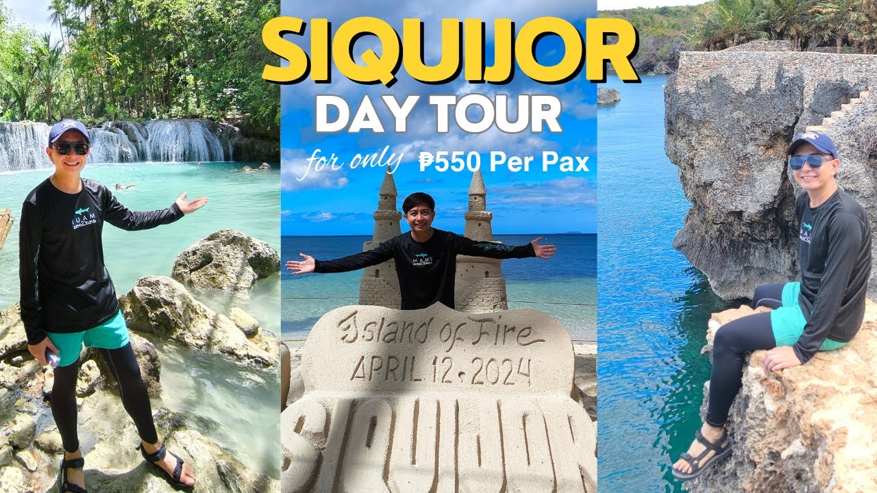 Dumaguete & Siquijor Vlog Ep3: Siquijor Day Tour – Detailed Itinerary|Budget|Entrance Fees🌴🌊