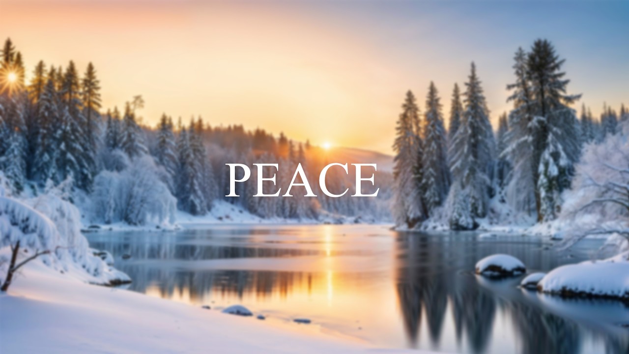 ❄️ Winter Park Ambience 🌨️ Relaxing Piano Music for Study, Stress Relief. Multiple Background Image.