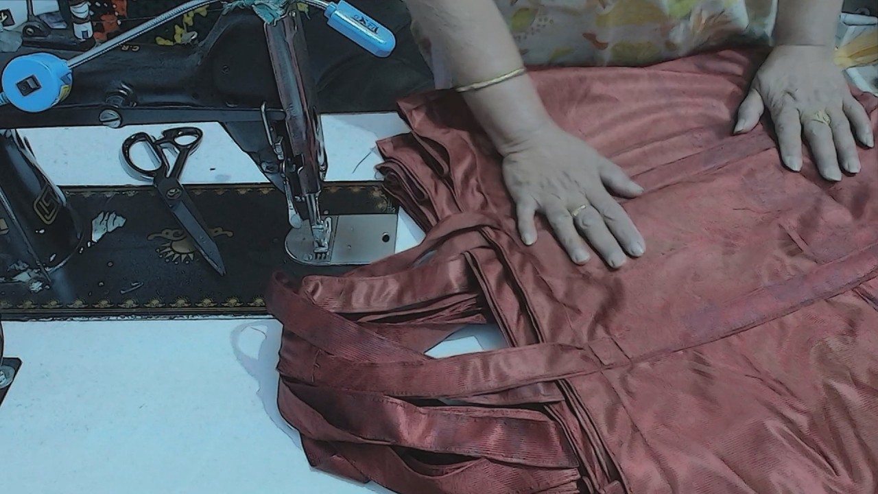 पर्दे के कपड़े से यूज़फुल  बिग बैग बनायें ,/ MAKE STRONG AND USEFUL BIG BAG USING CURTAIN FABRIC