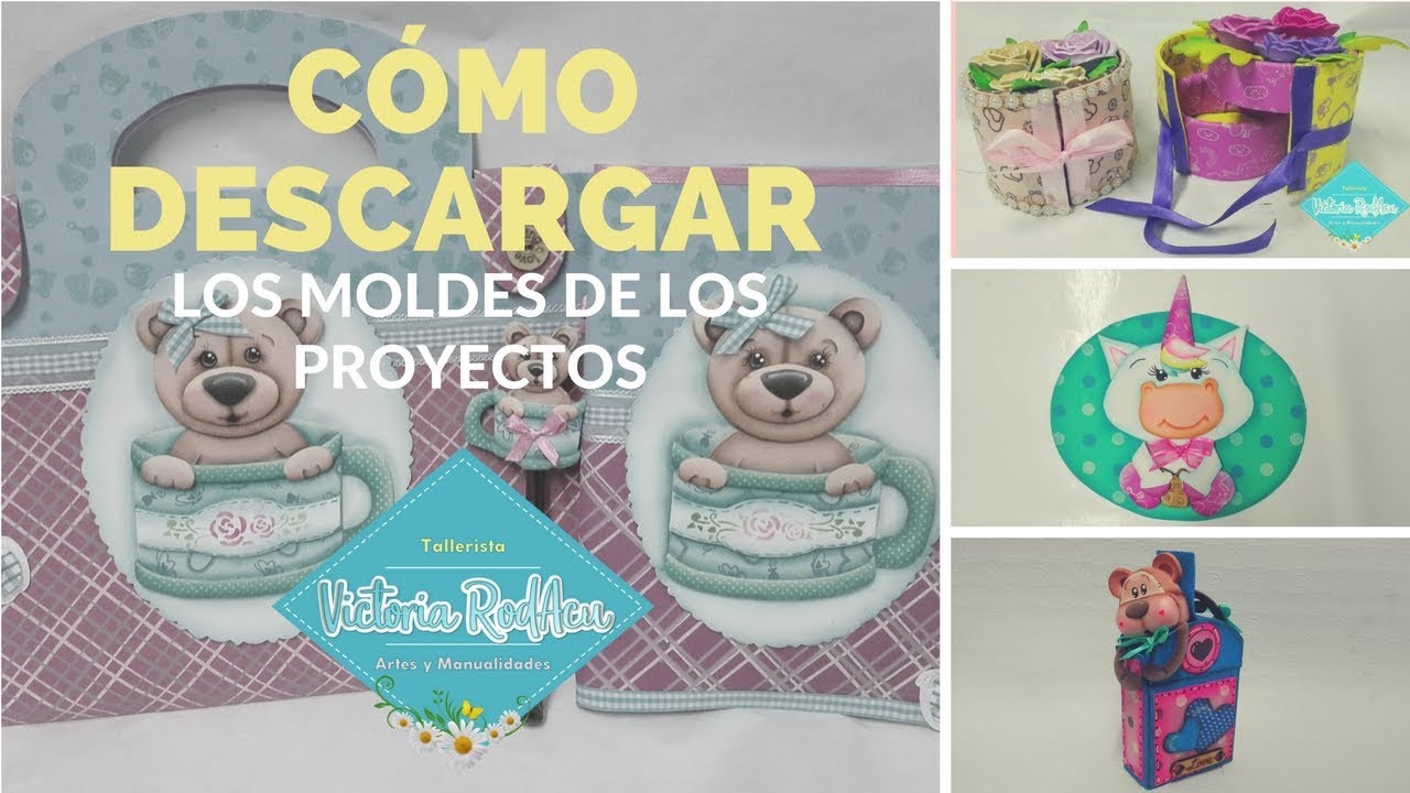 C&oacute;mo Descargar los Moldes de los Tutoriales Victoria RodAcu