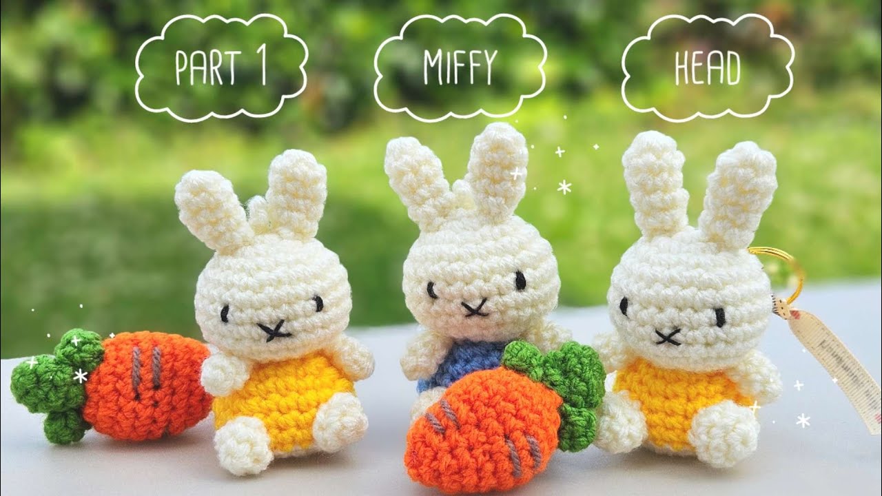 PART 1 Crochet Miffy & Carrot / 코바늘 미피 & 당근