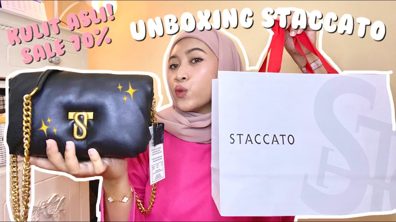 UNBOXING STACCATO BAG | look a like coach tabby pillow #unboxingbag #coachtabbypillow #staccatosale