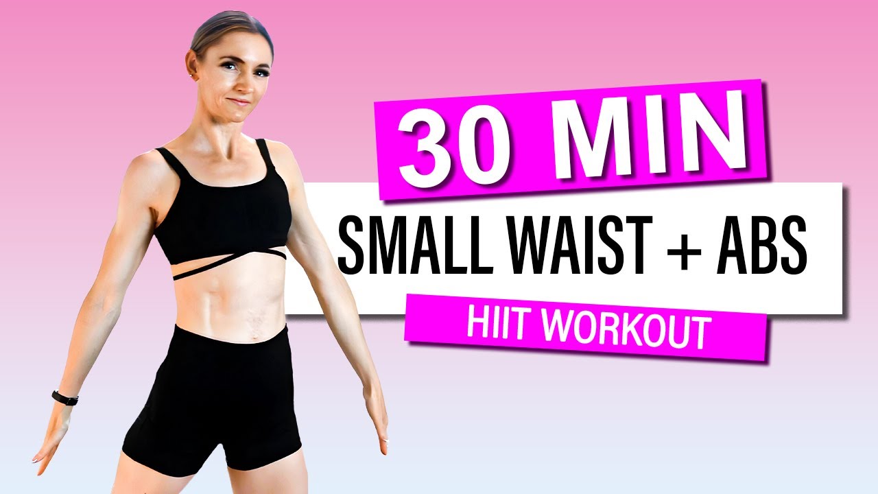 30 MIN SMALL WAIST + ABS | All Standing - No Jumping, Calorie Burn, No Repeat + (SUMMER SHRED)