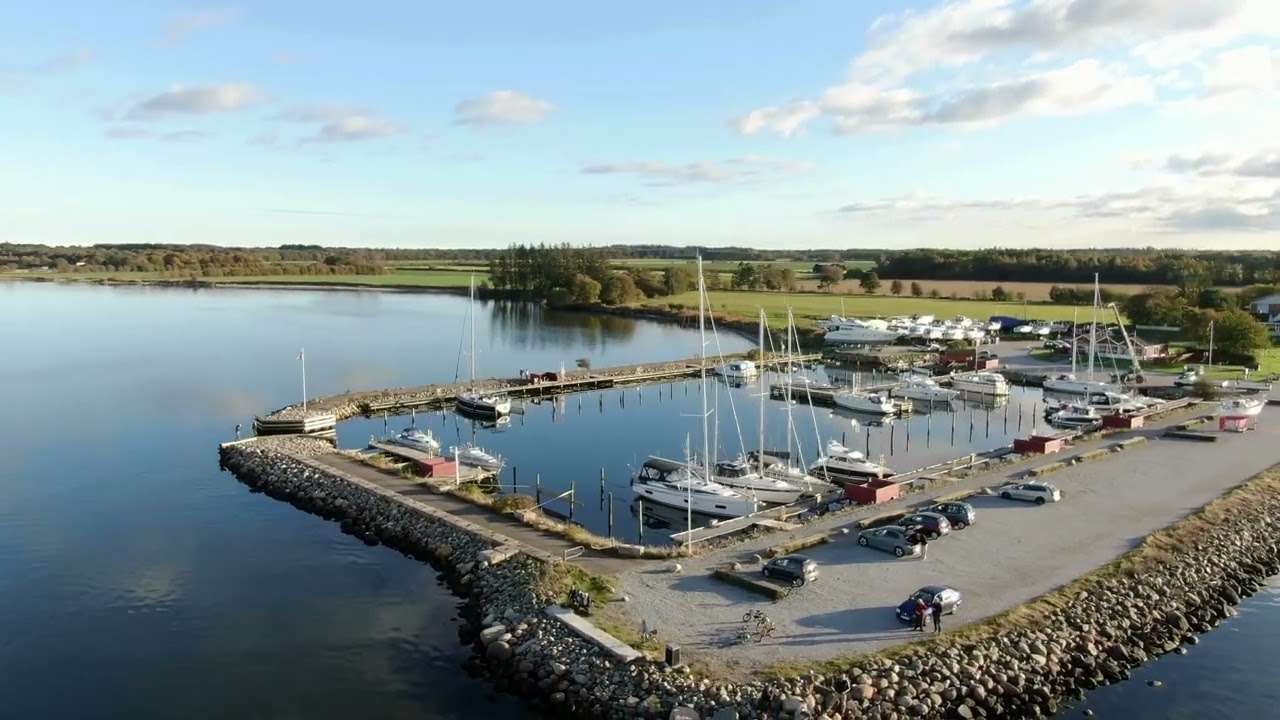 The beautiful harbor in Mou Northern Jutland