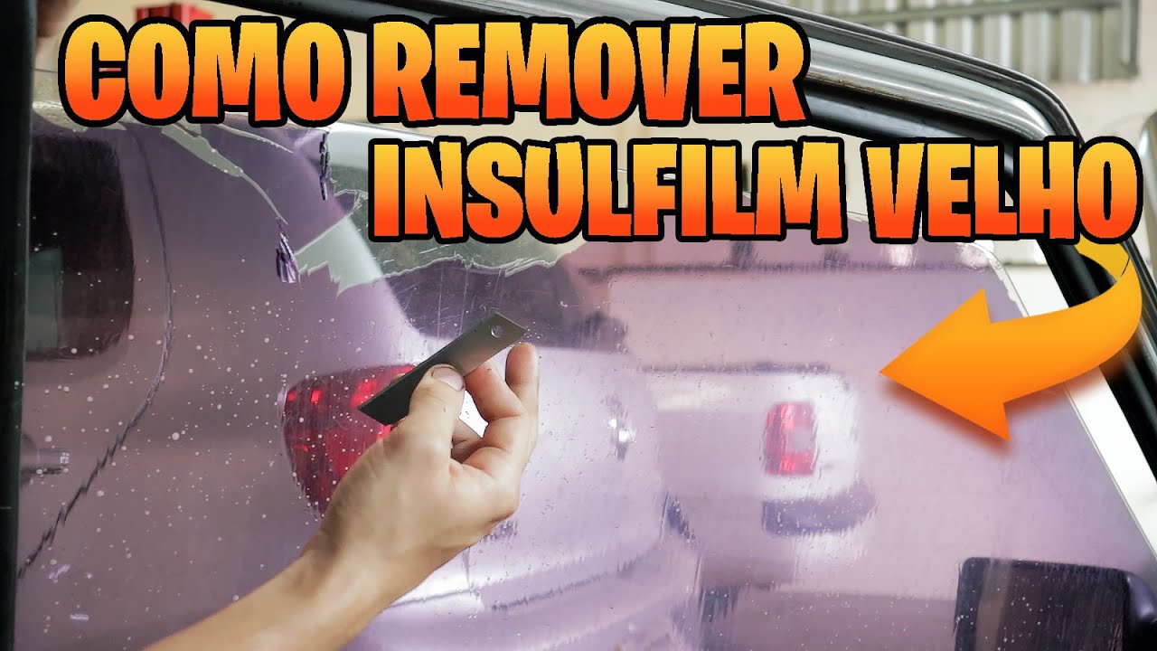 COMO REMOVER INSULFILM ( FUMÊ ) ENVELHECIDO EM CASA