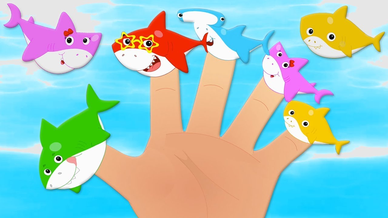 requin doigts Famille | rimes pour enfants | Shark Finger Family