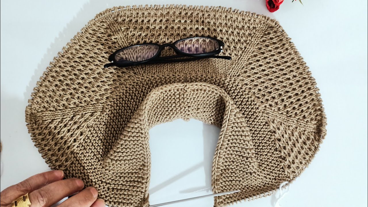 Etrofil popstar ile Tam 10 yaş hırka ✅ yakadan başlama, #knitting