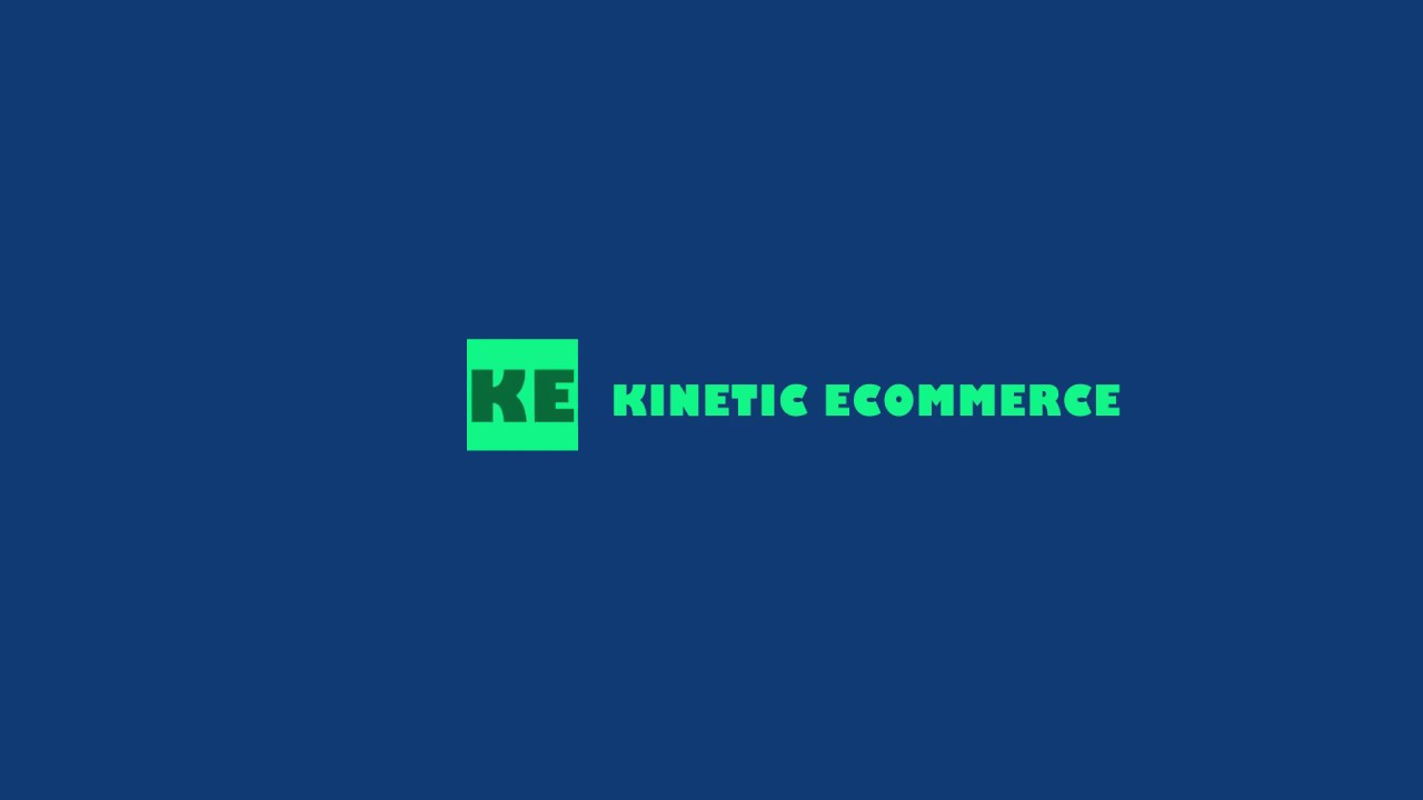 kinetic ecommerce logo animation