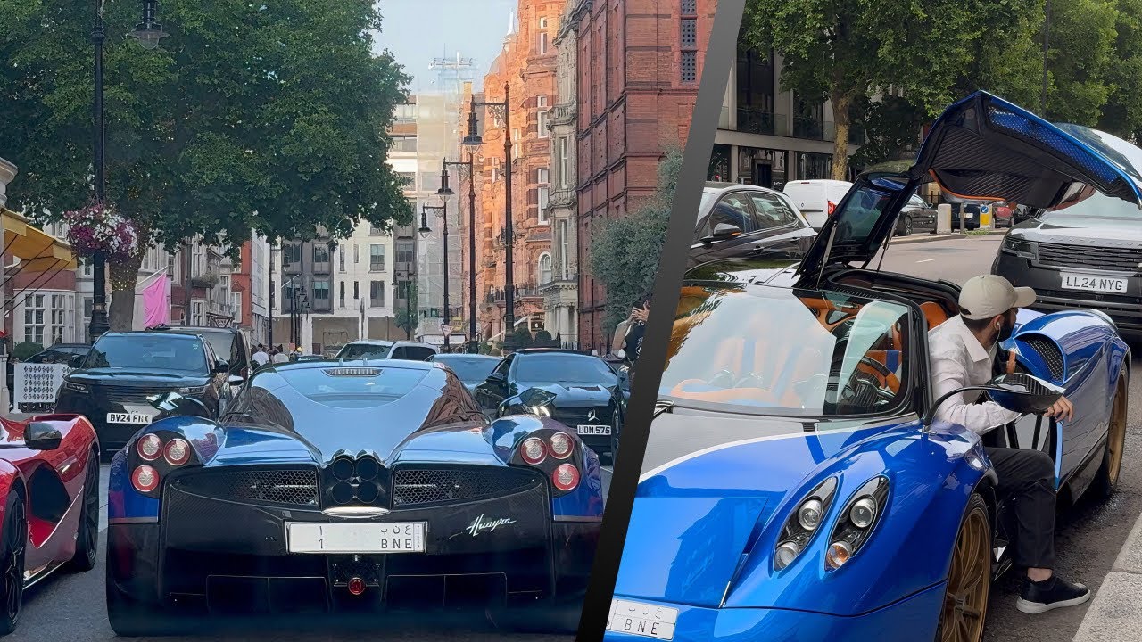 Saudi Billionaire Driving His $4M Pagani Huayra &lsquo;Tempesta&rsquo; In London! *Insane Reactions!*