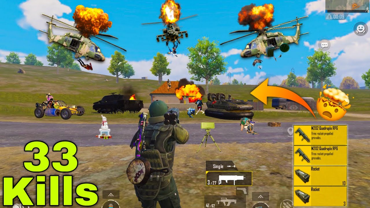 Deadly M202💥 Solo Domination in Base Helicopter,+ Tank,+ Chopper War in Payload 3.0 || PUBG MOBILE