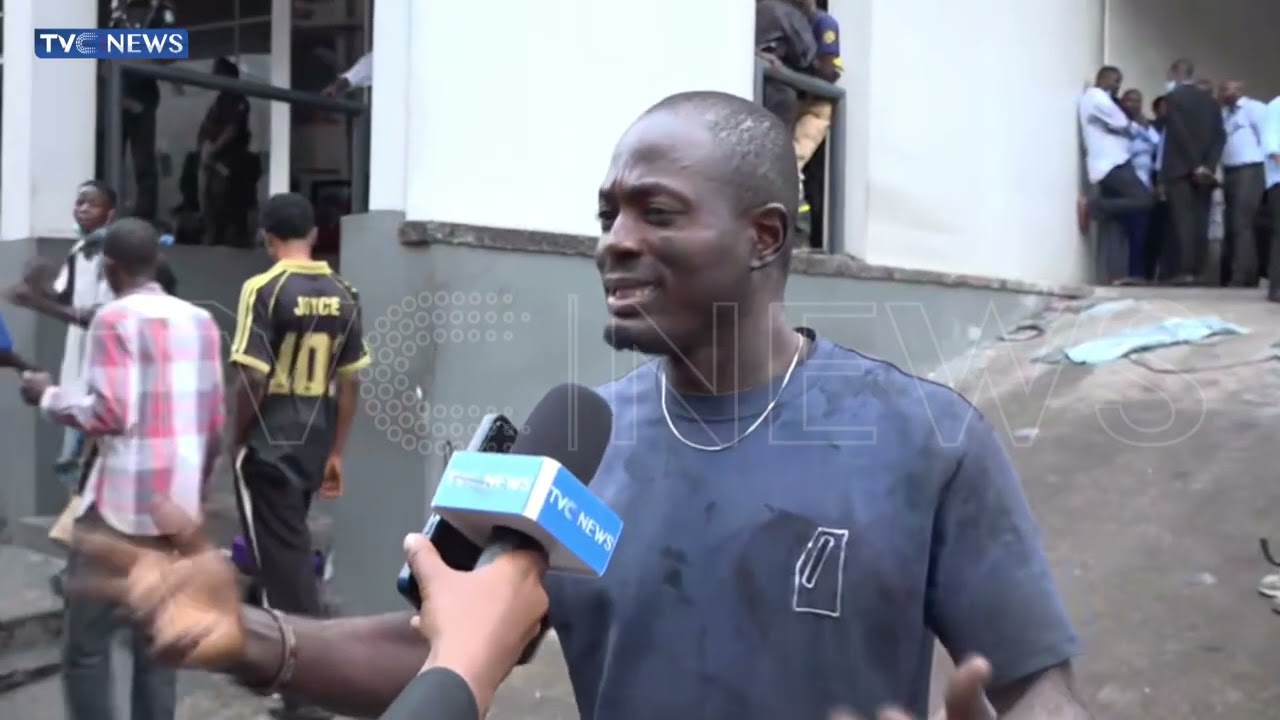 I'm Happy I Rescued Life Today, Eyewitness Says At Scene Of Fire Outbreak In Lagos
