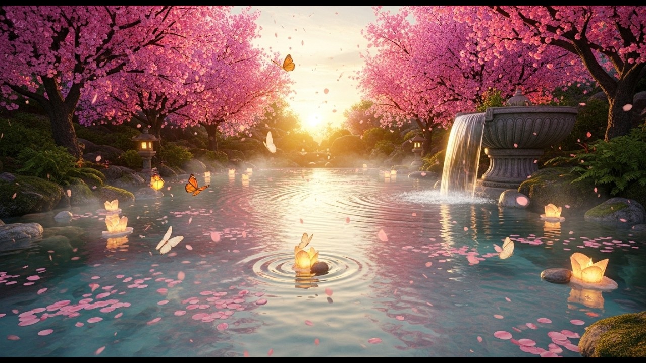 Beautiful Healing Piano + Gentle Brook Sounds | Release Anxiety & Find Inner Peace