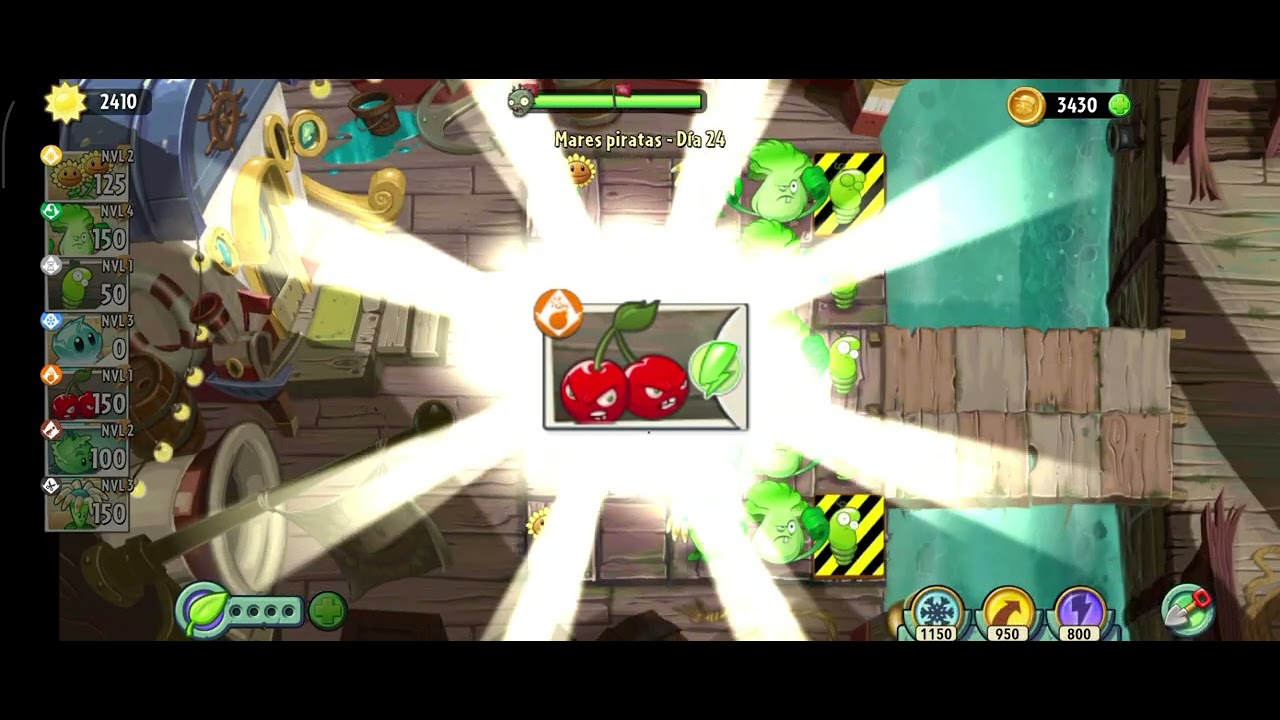 Jugando pvz2 GANANDOLE A ZOMBOSS |Parte 4
