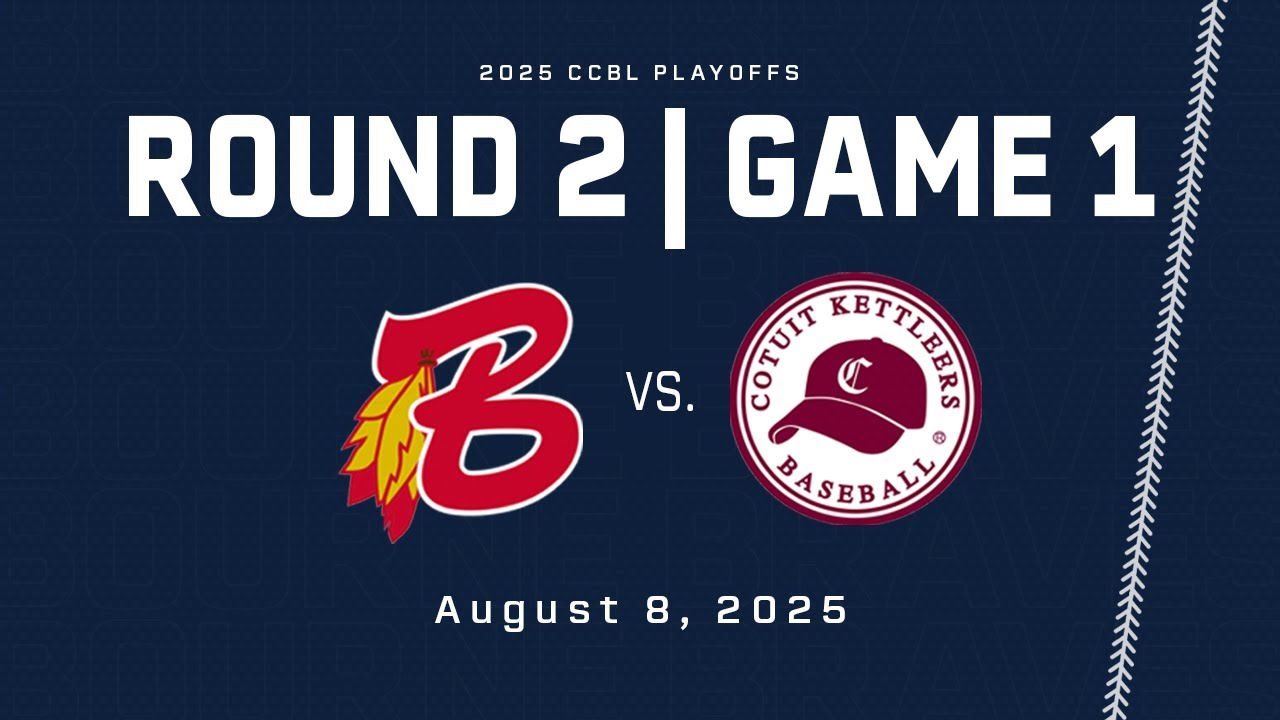 2025 CCBL Playoffs, West Division Championship - Bourne Braves v. Cotuit Kettleers