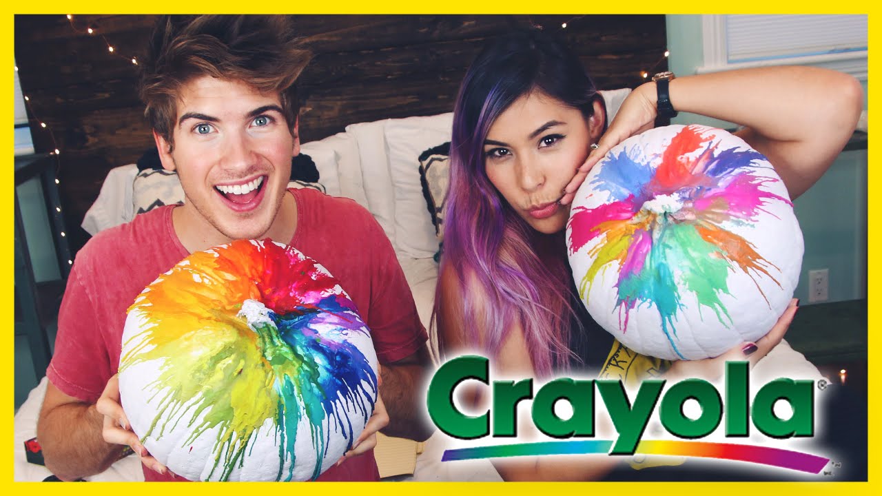RAINBOW CRAYON PUMPKIN! - DIY With/iHasCupquake