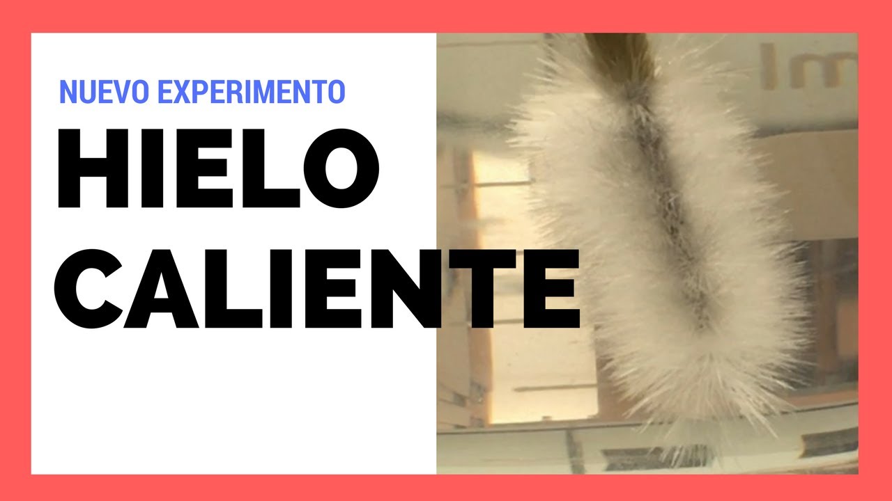 Experimento hacer hielo caliente instantáneo