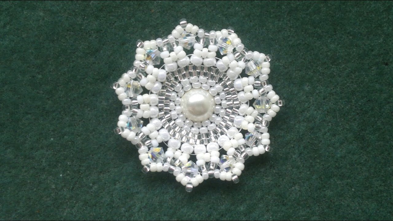 How to do a brick stitch around a round bead beginners beading tutorial