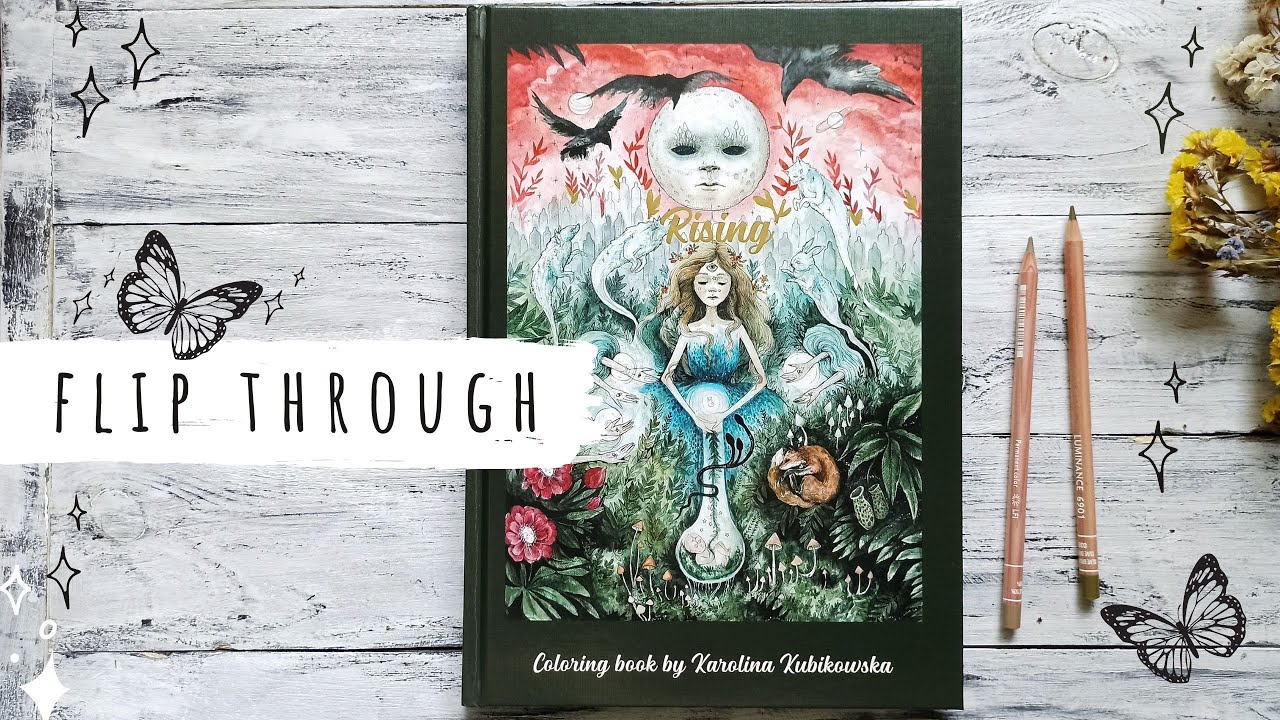 Rising by Karolina Kubikowska Coloring Book Flip Through