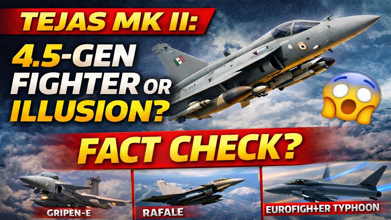 Indian Defence News : Tejas Mk2 सच में 4.5 Gen Fighter Hai? | Fact Check vs Rafale & Gripen-E