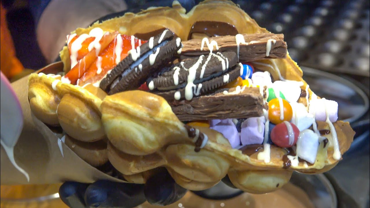 Bubble Waffle Super Loaded. London Street Food