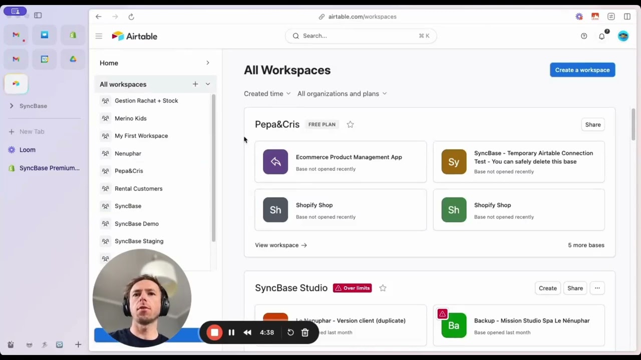 How to find your Airtable Workspace ID &bull; SyncBase App Set up