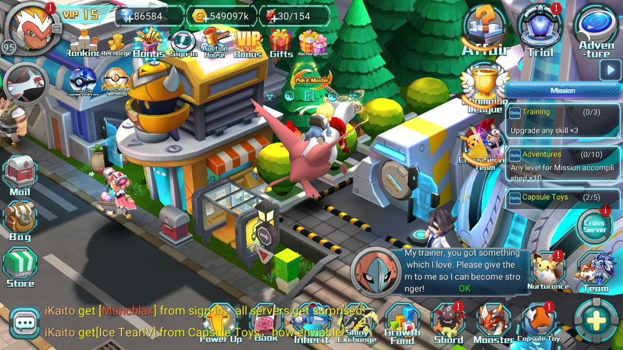 Cross server spending and hoopa event