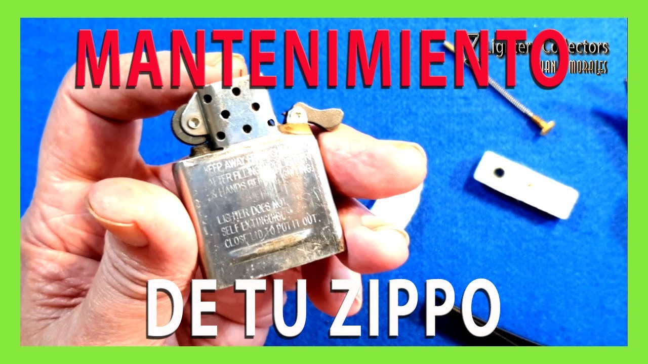 Mantenimiento Zippo. Cambiar piedra, cambiar mecha, rellenar Zippo