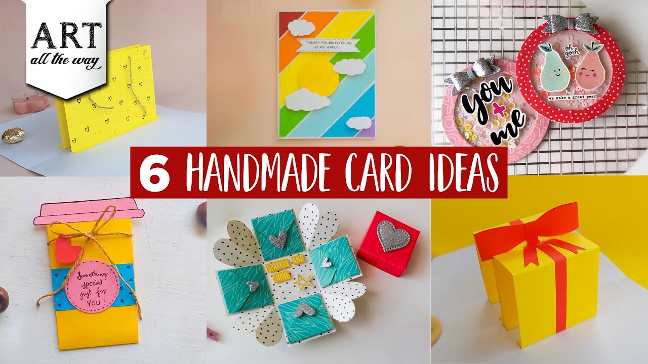 6 Handmade Card Ideas | Explosion Card | Shaker Card Making | Birthday Greeting | Gift Bag Pop up