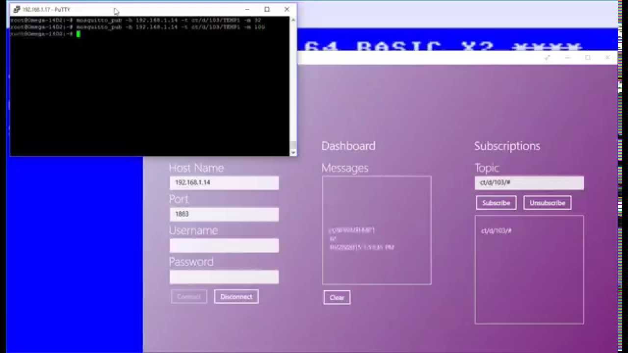 Using Mosquitto MQTT Onion.io Omega
