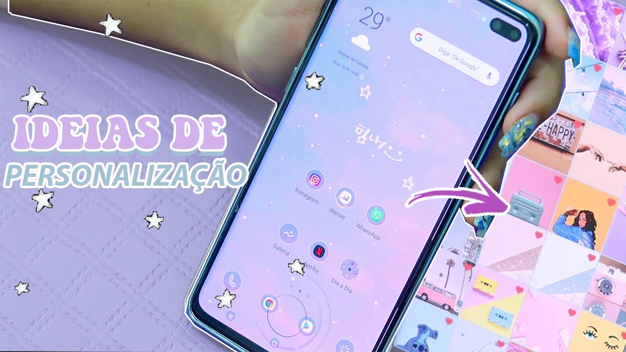 IDEIAS DE PERSONALIZAÇÃO TONS PASTÉIS!! |  *temas, wallpapers e ícones*