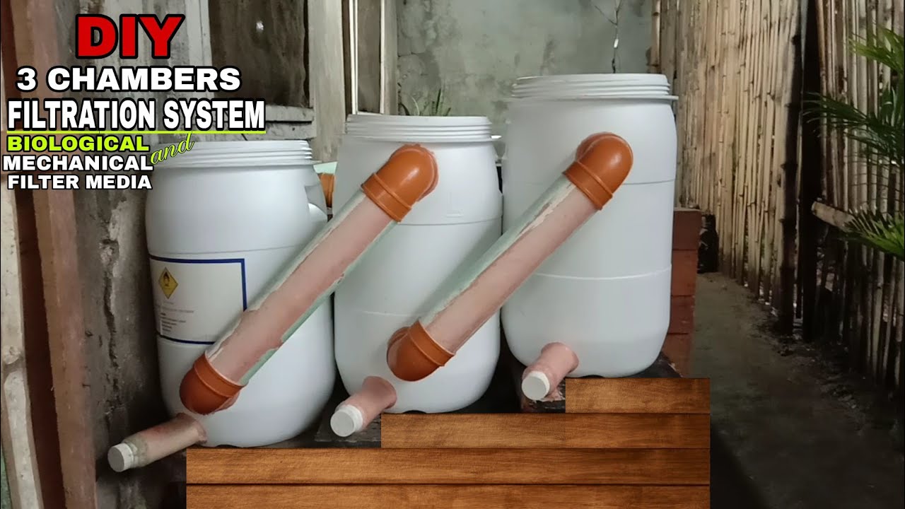 HOW TO MAKE 3 CHAMBERS DIY MEGA POND FILTRATION SYSTEM | Biological and Mechanical Filter Media