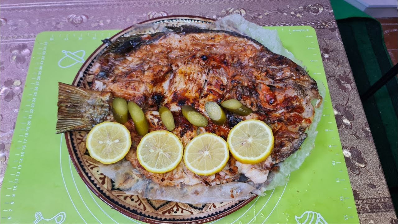 Sazan baliqdan setka kabob/ Сазан на решетке, на мангале