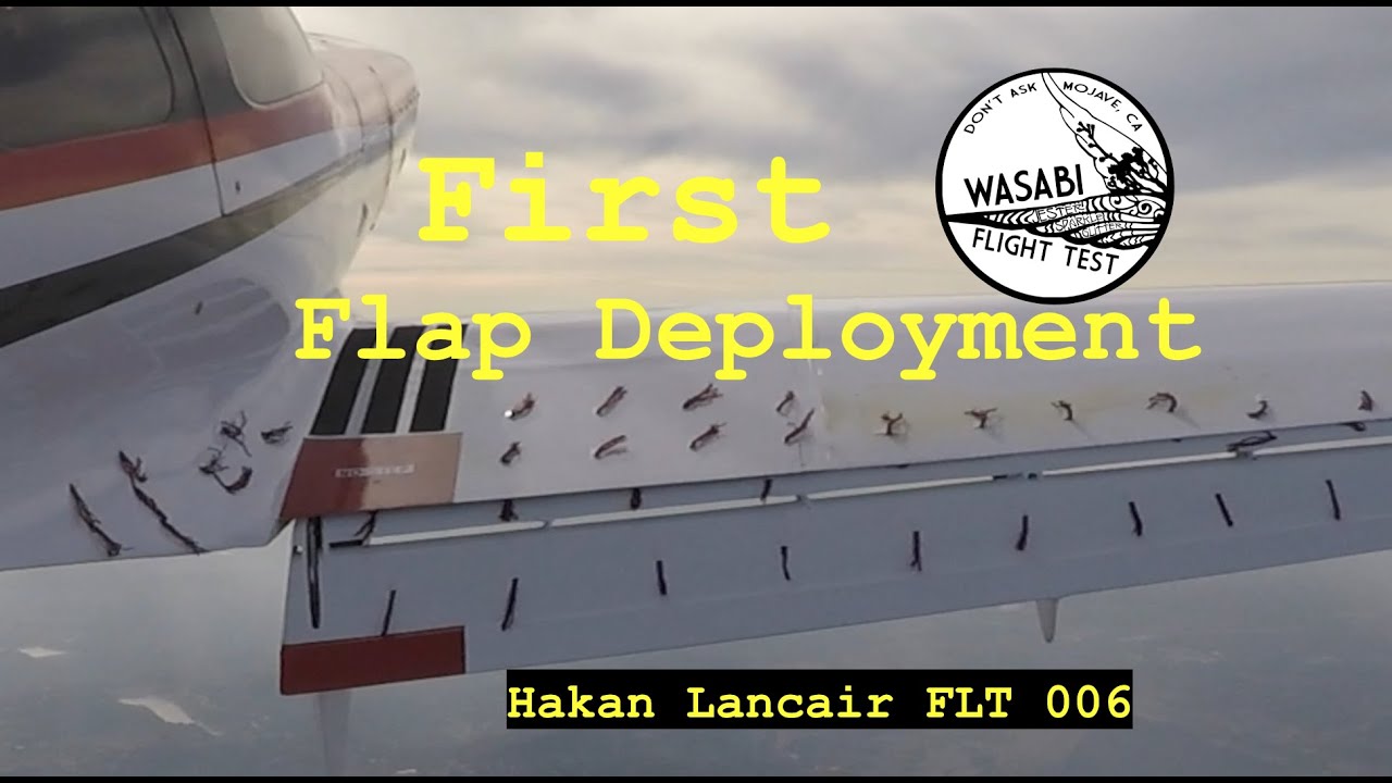 So Many Tufts - Stall Tests @ First Flap Deployment - Flt 6 - Hakan's Modified Lancair 320