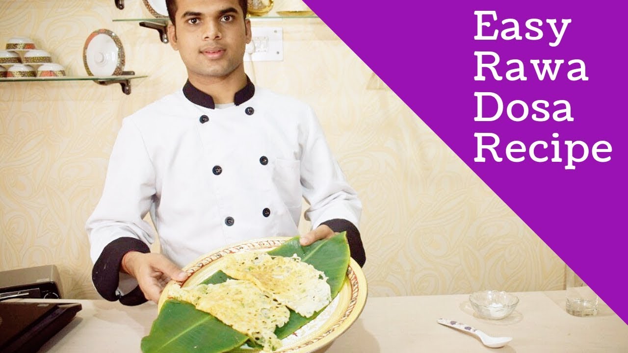 Rawa/Suji Dosa Recipe I Rohit Pandey
