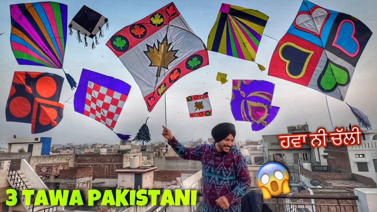 FLYING KITES 3 TAWA 😱 PAKISTANI PATANG | PATANGBAAZI VLOG