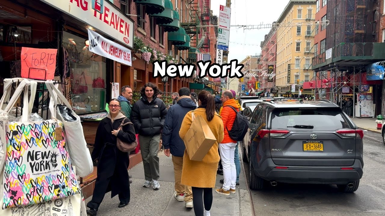 New York City Virtual Walking Tour 4k Chinatown NYC