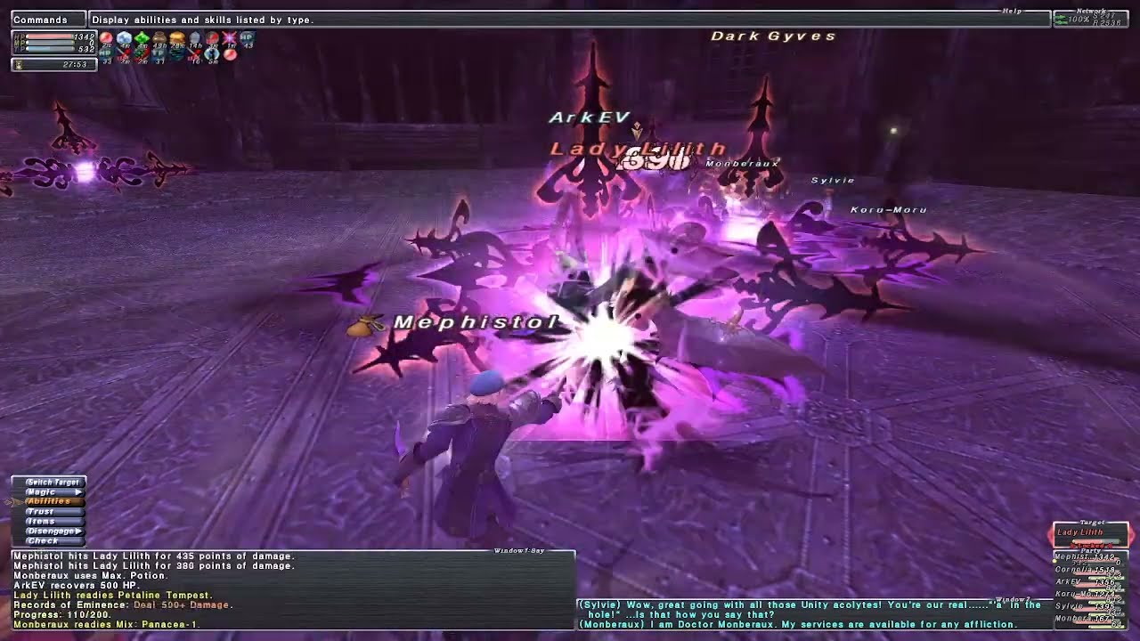FFXI - High Tier Battlefield Maiden of the Dusk - Lady Lillith Malignance