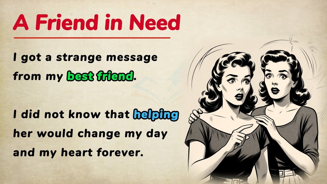 A Friend in Need | Learn English with Stories ⭐️  | Level 3 English Listening & Speaking Practice