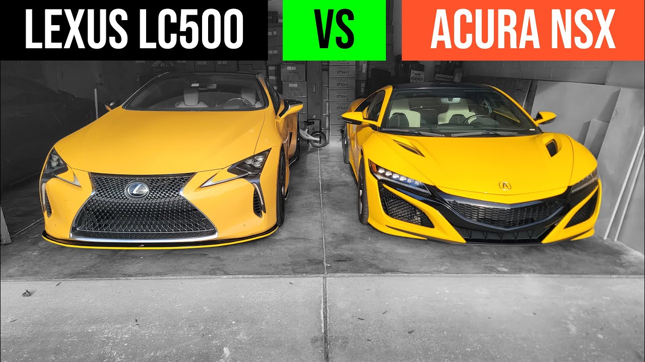 Lexus LC500 vs Acura NSX? Mid-life Crisis Showdown