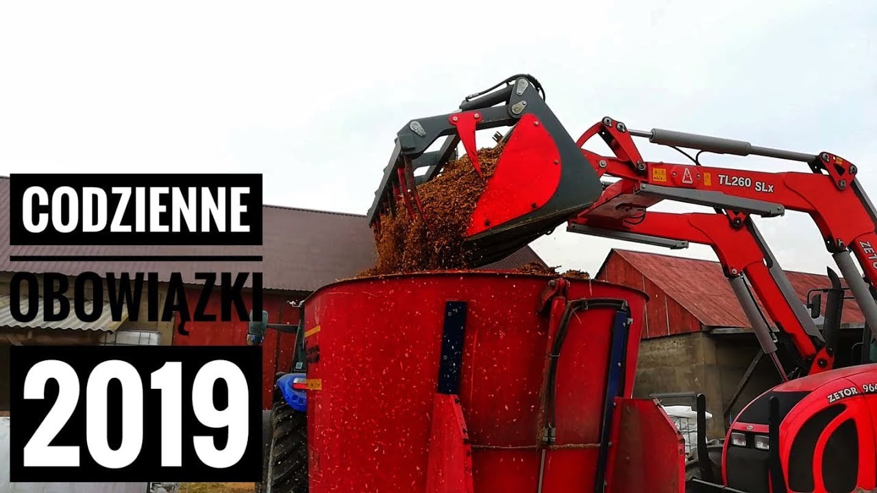 Codzienne obowiązki 2019! Zetor i NH w akcji!