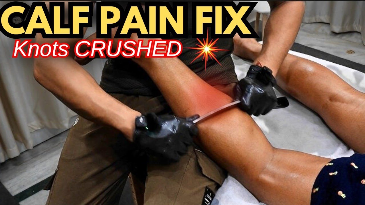 ASMR | Deep Calf Pain Relief | Deep Tissue Massage Therapy for  muscle knots